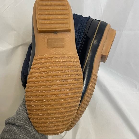 BASS | POTTER Women’s Navy Steel Shank Quilted Upper Rubber Bottom Boot Size 8 - Picture 12 of 14